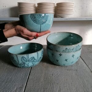 BOLO ACQUAMARINA h8cm set 4 pezzi