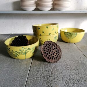 BOLO GIALLO h8cm set 4 pezzi