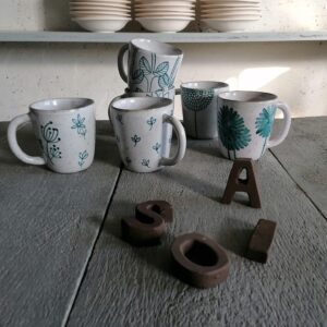 TAZZA DA TÈ BIANCA h10cm set 6 pezzi