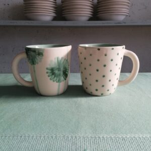 GREEN TEA CUP h10cm set of 2