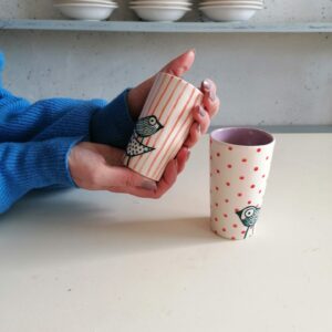 ライラック リキュール＆コーヒー ショットグラス h10cm 2個セット