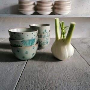 GREEN CEREAL CUP h7cm set of 6