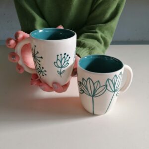 ティール カプチーノカップ h9cm 2個セット